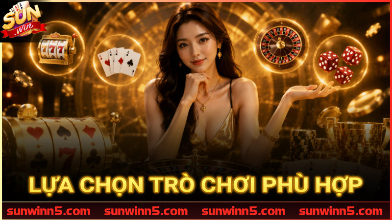 Tìm kiếm tựa game hợp sở trường tại Sunwin