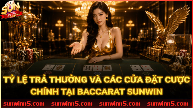 Chi tiết cơ cấu ăn thưởng và các lựa chọn vào tiền trong Baccarat Sunwin